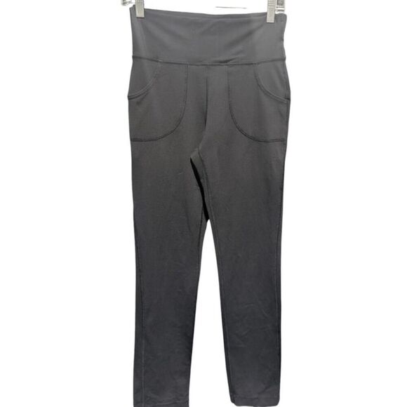 LULULEMON ATHLETICA Skinny Will Pant 'Full-On Luon' In Black Size 6 - Picture 3 of 4